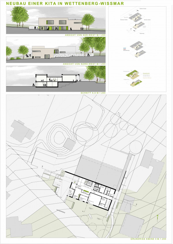 Wettbewerb Kita Wettenberg 3. Preis - studioaw